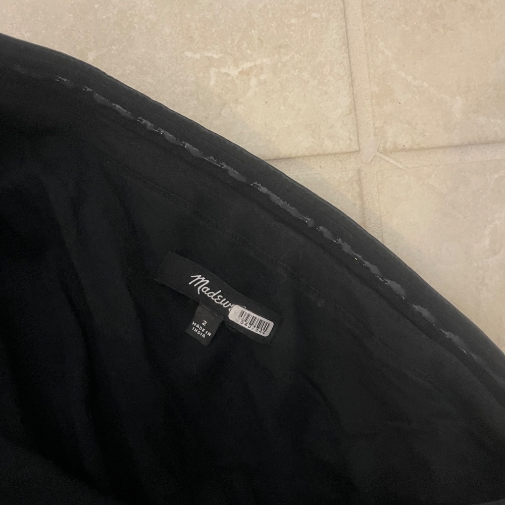 Madewell One-Shoulder Ruffled Midi Dress – True Black, Size 2 Casual & Cocktail - Picture 15 of 15